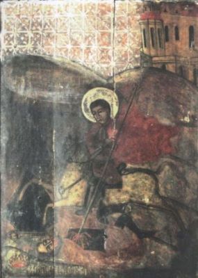 icoană; Sfântul Mare Mucenic Dimitrie