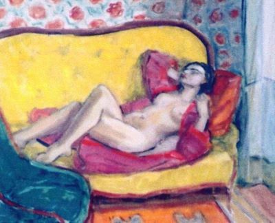 pictură - Pallady, Theodor; Nud pe canapea