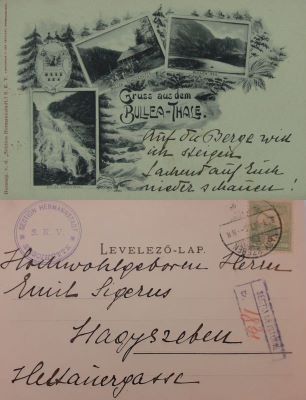 carte poștală documentară - Jos. Drotleff; Vederi din Bâlea