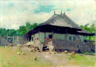 pictură de șevalet - Grigorescu, Nicolae; Casă la Câmpina
