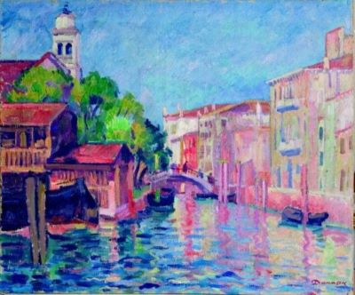 pictură de șevalet - Dărăscu, Nicolae; Canal venețian