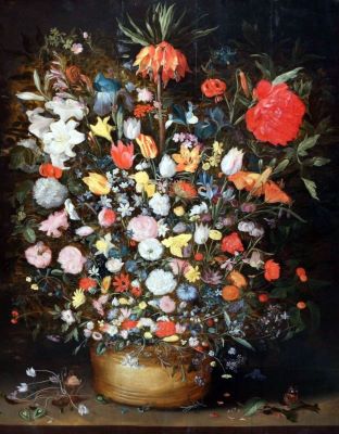 pictură de șevalet - Brueghel cel Bătrân, Jan; Vas cu flori