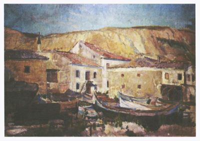 pictură de șevalet - Steriadi, Jean Alexandru; Casă la țară