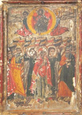 icoană - Gheorghe Tobias din Abrud; Înălțarea lui Iisus