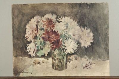 pastel - Luchian, Ștefan; Crizanteme