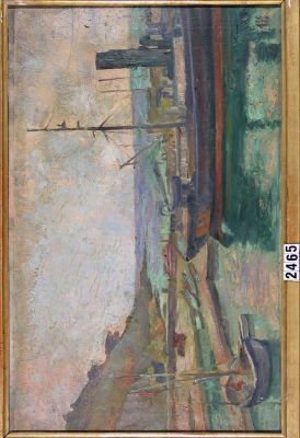 pictură de șevalet - Eder, Hans; Port în sudul Franței