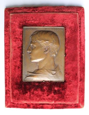 plachetă unifacies; Emanuel Bibescu