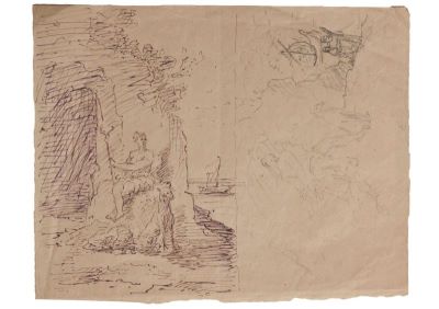 schiță - Tattarescu, Gheorghe; Compoziție - temă mitologică