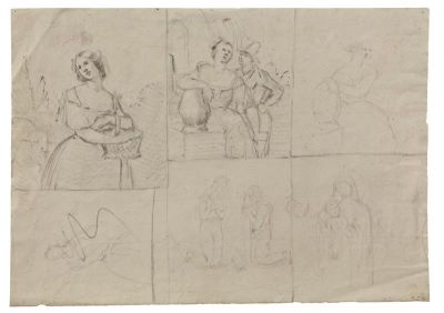 schiță - Tattarescu, Gheorghe; Studii - 6 schițe