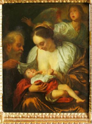 pictură de șevalet - Schalken, Gottfried; Sfânta Familie