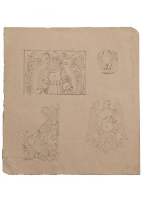 schiță - Tattarescu, Gheorghe; Schițe decorative