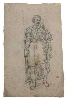 schiță - Tattarescu, Gheorghe; Sfânt militar - studiu
