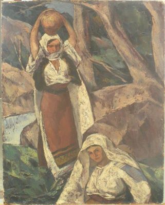pictură de șevalet - Theodorescu-Sion, Ion; Două țărănci