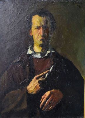 pictură de șevalet - Baba, Corneliu; Autoportret