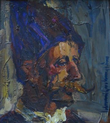 pictură de șevalet - Schweitzer-Cumpăna, Rudolf; Portret de țăran