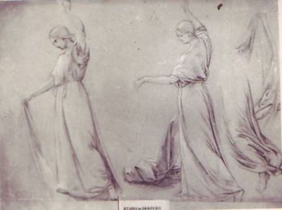 schiță - Tattarescu, Gheorghe; Studiu de drapaj
