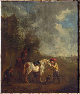 pictură de șevalet - Querfurt, August; La potcovar