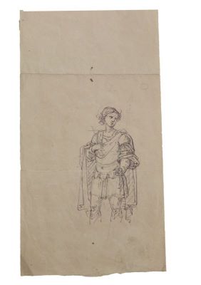 schiță - Tattarescu, Gheorghe; Sfânt militar - studiu