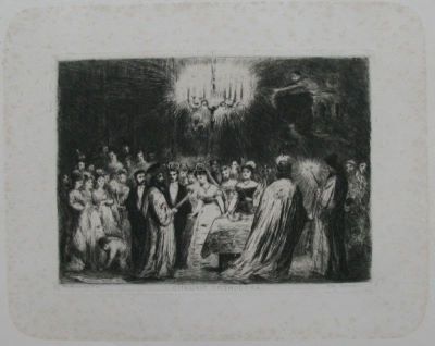 gravură - Aman, Theodor; Cununie ortodoxă