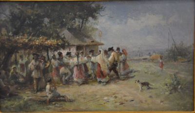 pictură pe șevalet - Aman, Theodor; Horă