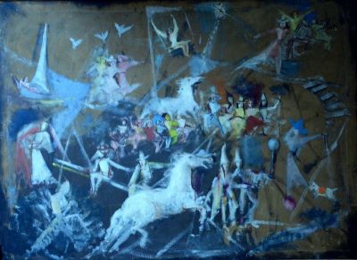 pictură de șevalet - Rădulescu, Magdalena; Circul