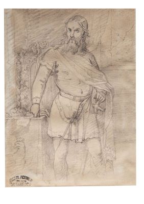 schiță - Tattarescu, Gheorghe; Mircea cel Bătrân