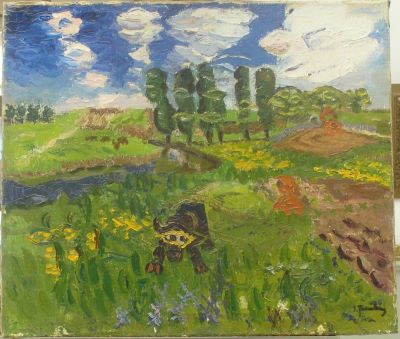 pictură de șevalet - Țuculescu, Ion; Tăurașul