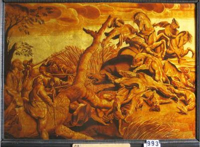 pictură de șevalet - Rubens, Peter Paul; Mistreț la strâmtoare