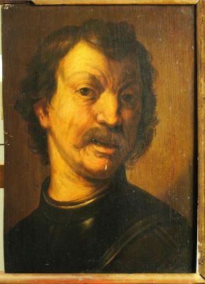 pictură de șevalet - Rembrandt, Harmensz van Rijn; Bărbat cu cuirasă