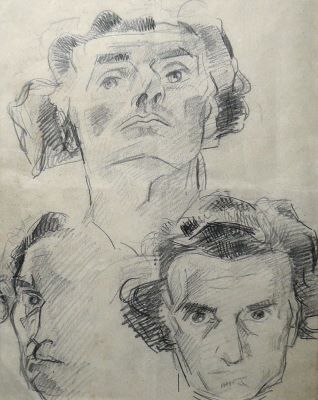 desen - Țuculescu, Ion; Autoportret
