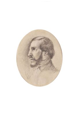 schiță portret de personaj istoric - Tattarescu, Gheorghe; Nicolae Bălcescu