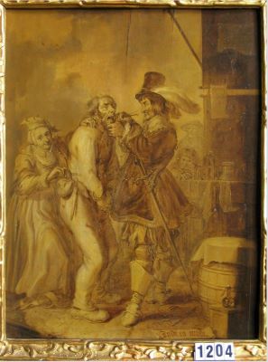 pictură de șevalet - Venne, Adriaen van de; Țăranul în capcană