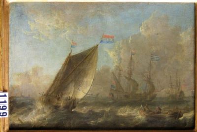 pictură de șevalet - Velde, Pieter van der (în registrul inventar: probabil Pieter van der Velde); Mare furtunoasă