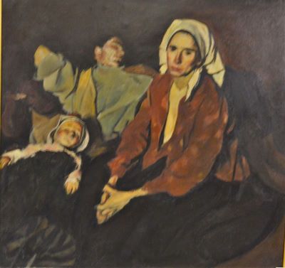 pictură de șevalet - Baba, Corneliu; Odihnă la câmp