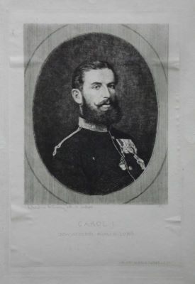 gravură - Aman, Theodor; Carol I