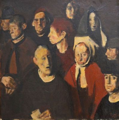 pictură de șevalet - Baba, Corneliu; Concetățenii
