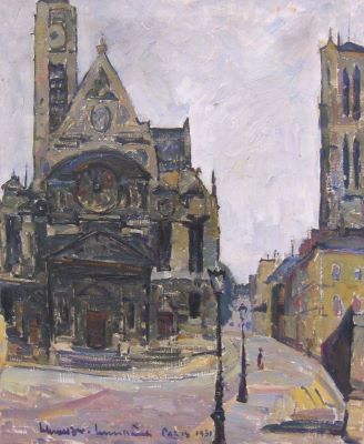 pictură de șevalet - Schweitzer-Cumpăna, Rudolf; Biserică din Paris