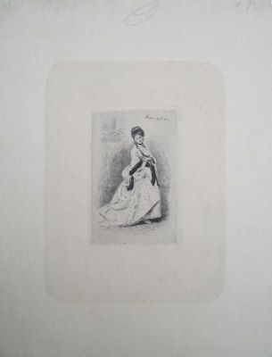 gravură - Aman, Theodor; Cochetărie