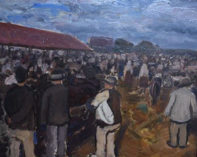 pictură de șevalet - Ghiață, Dumitru; Târg