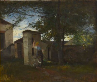 pictură de șevalet - Grigorescu, Nicolae; La fântână