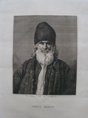 gravură - Aman, Theodor; Moș Neagu
