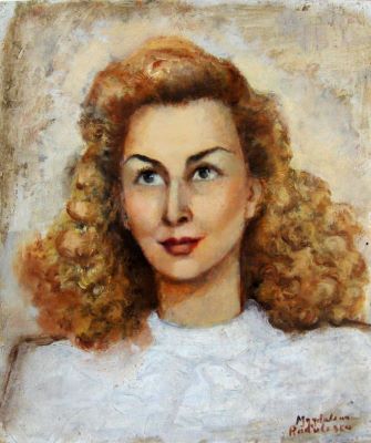 pictură de șevalet - Rădulescu, Magdalena; Portret (Cella Serghi)