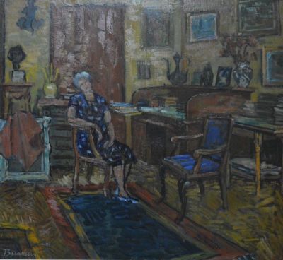 pictură de șevalet - Bunescu, Marius; Interior de atelier