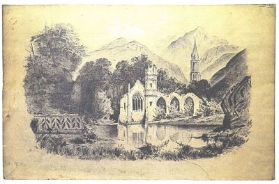 desen - Freiwald, Alexandru; Biserică gotică