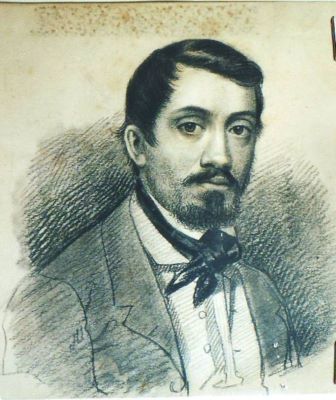 desen - Tattarescu, Gheorghe; Autoportret