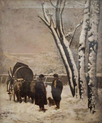 pictură de șevalet - Aman, Theodor; Iarnă