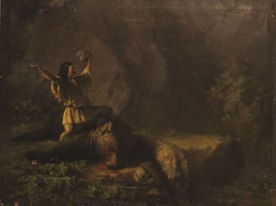 pictură de șevalet - Trenk, Henri; Vânătoare de urși