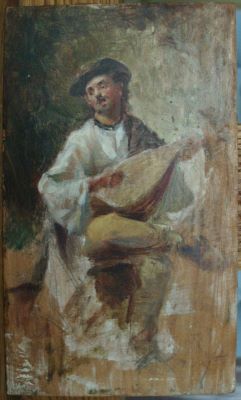 pictură de șevalet - Aman, Theodor; Cobzarul