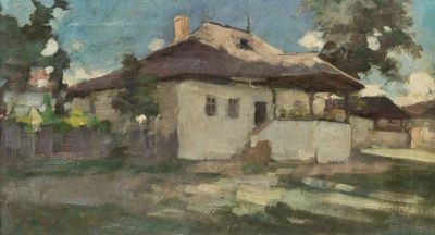 pictură de șevalet - Grigorescu, Nicolae; Casă la țară