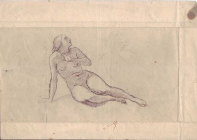 desen - Tattarescu, Gheorghe; Nud studiu